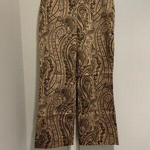 The Limited vintage Brown and Tan Stretch cropped Pants size 6